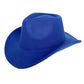 Cowboy Hat Royal Blue Pinched Cowgirl Fashion Hat