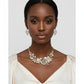 Gold Floral Intricate Crystal Collar Necklace