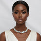 Pastel Teardrop Crystals Gemstone Collar Necklace