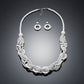 Long White Wood Bead Earthy Energy Necklace