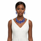 Royal Blue Marquise Crystal Bib Formal Necklace
