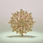 Brooch Large AKA Pink Green Snowflake Flower Pin