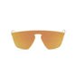 Orange Futuristic Flat Lens Sunglasses