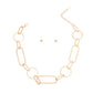 Gold Multi Shape Link Necklace