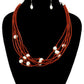 Cord Layered Necklace Set