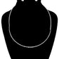 Clear Stoned Simple Necklace Set