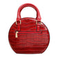 Handbag Round Red Flower Croc Bag for Women