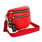 Crossbody Red Love Zipper Saddle Bag for Women