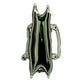Purse Green Pebble Grain Satchel Handbag for Women
