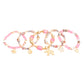 Pink Bead Elephant Charm Bracelets