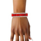 DST Sorority Red Baguette Bling Tennis Bracelet