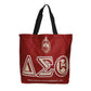DST Sorority Crimson Large Shopper Tote for Women