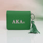 AKA Green Tassel Keychain Zipper Wallet Updated