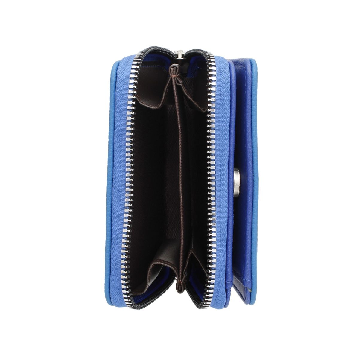 ZPB Sorority Blue Tassel Keychain Zipper Wallet