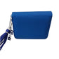 ZPB Sorority Blue Tassel Keychain Zipper Wallet