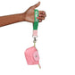 AKA Sorority Pink Nylon Wristlet Strap Mini Pouch