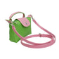 AKA Sorority Green Nylon Mini Pouch Handle Strap
