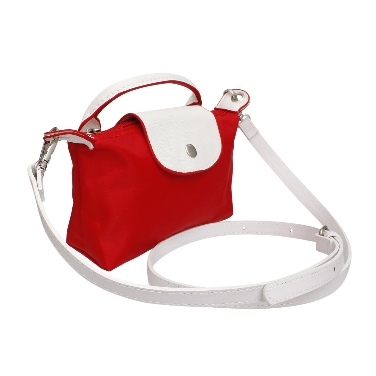 DST Sorority Red Nylon Mini Pouch Handle Strap