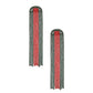 Fringe Red and Green Long Arched Earrings Women