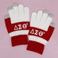 DST Red White Touch and Grip Knit Winter Gloves