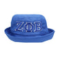 ZPB Sorority Blue Mesh Embroidered Bucket Hat