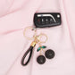 Keychain Black Rhinestone Crusted Cherry Bag clip