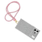 Rhinestone Long Phone Strap Pink Bling Lanyard