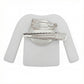 Keychain Pink White Stripe COCO Shirt Pearl Clip