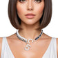 Necklace Silver Woven Gold No 5 Chain for Women