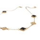 Necklace Gold Black Clover Station Pendant Women