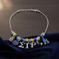 SGRHO Snake Chain Luxe Bead and Charm Necklace