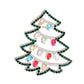 Brooch Silver Xmas Tree Bling Pin for Women