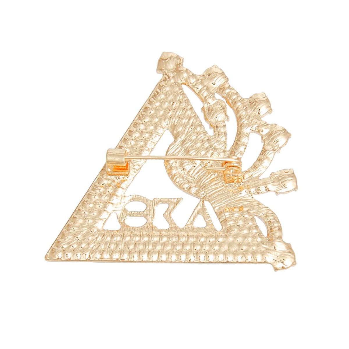 DST Sorority Gold Delta Brooch Pin for Women