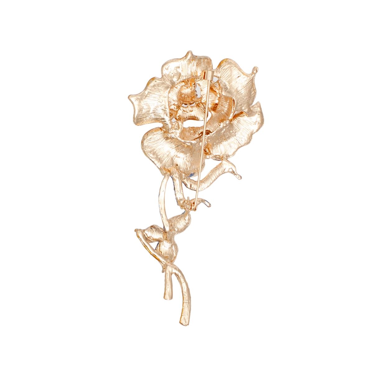 SGRHO Sisterhood Sparkle Gold Rose Blooming Brooch