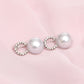 Brooch Iconic Silver Pave and White Pearl Coco Pin