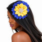 SGRHO Sorority Blue Yellow Flower Pearl Brooch