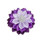 Brooch Power Purple Flower Pearl Clip and Pin