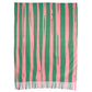 AKA Pink and Green Stripe Fashion Shawl Scarf
