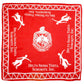 DST Sorority Red Square Scarf