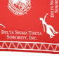 DST Sorority Red Square Scarf