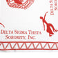 DST Sorority Fortitude White Square Scarf
