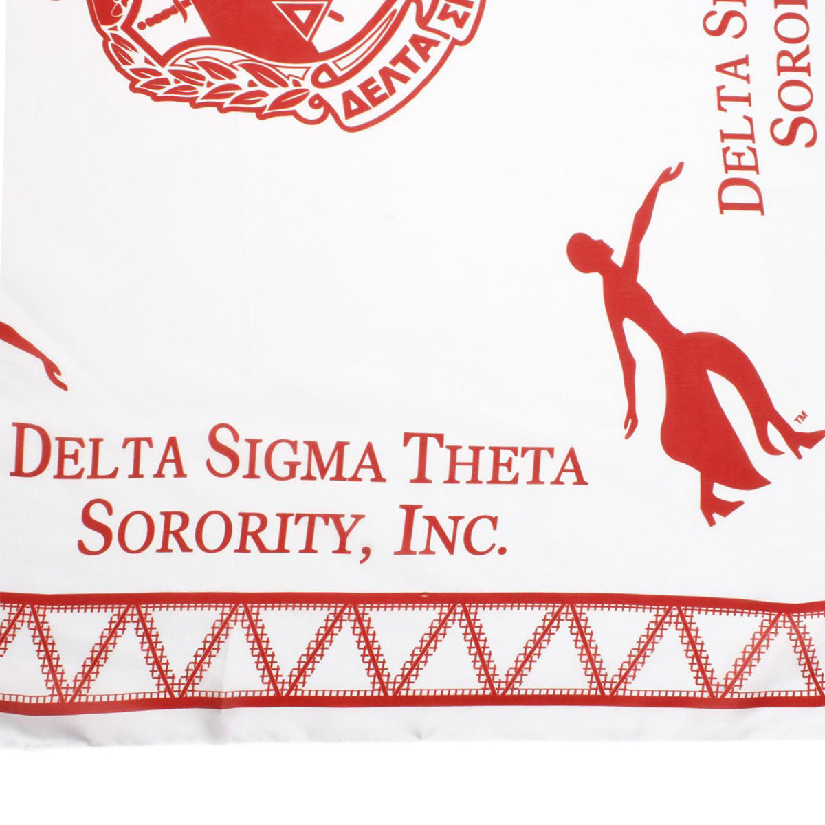 DST Sorority Fortitude White Square Scarf
