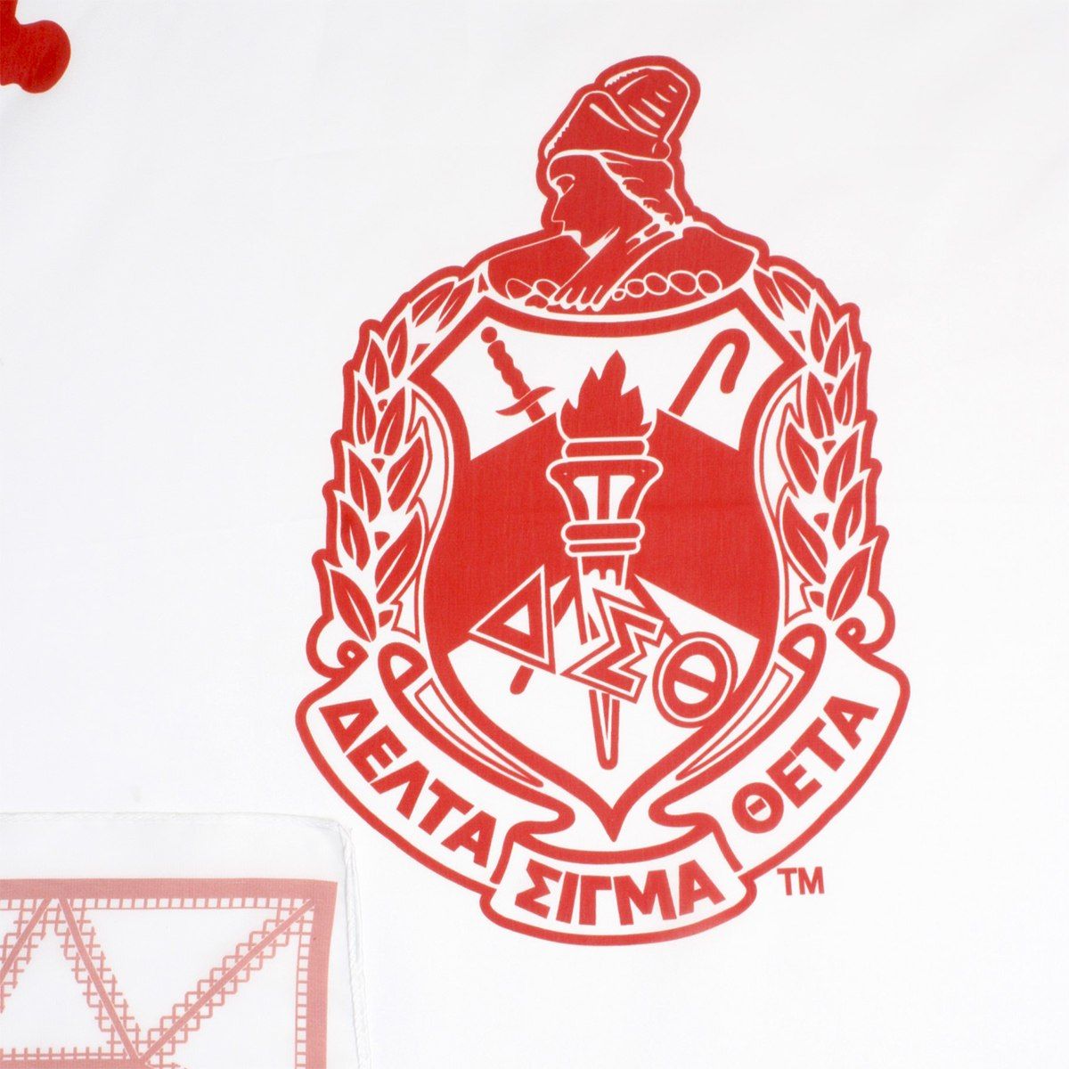 DST Sorority Fortitude White Square Scarf