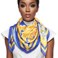 SGRHO Sorority Flower Square Scarf for Women