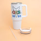 OES Sorority White Bling 40.5 oz Tumbler Cup
