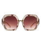 Sunglasses Snake Geometric Hexagon Oversized Women