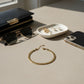 Anklet 6.5mm Gold 18K Steel Herringbone Chain