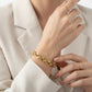 8mm Gold 18K Steel Handmade Chain Bracelet