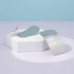 Stainless Steel Curved Rectangle Disc Earrings