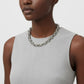 8mm Silver Stainless Steel Handmade Chain Necklace